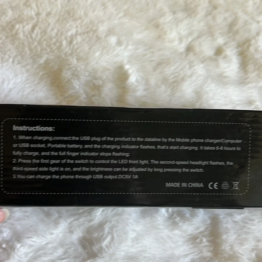 Black LED Flashlight with Powerbank